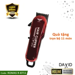 Tông đơ cắt tóc Romas R8711 - Red