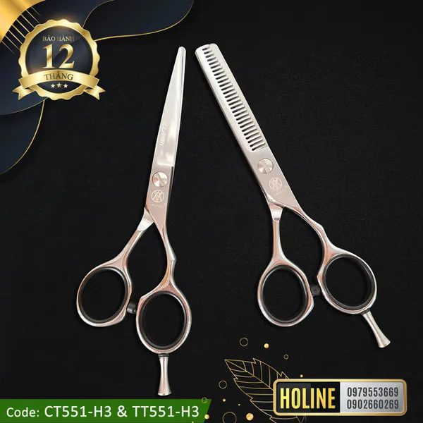 Bộ kéo cắt tóc & kéo tỉa tóc Yakasu 5.5 inch 551-H3