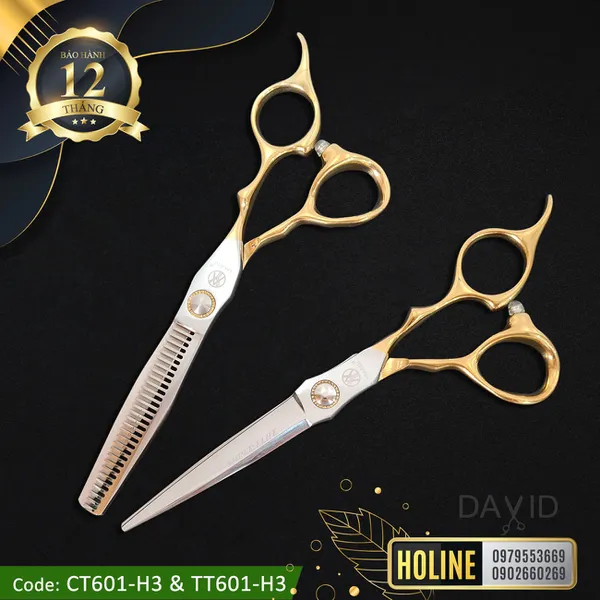Bộ kéo cắt tóc & kéo tỉa tóc Yakasu 6 inch 601-H3