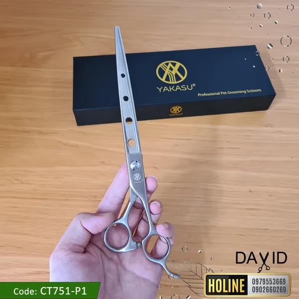 Kéo cắt lông chó mèo Yakasu 7.5 inch CT751-P1
