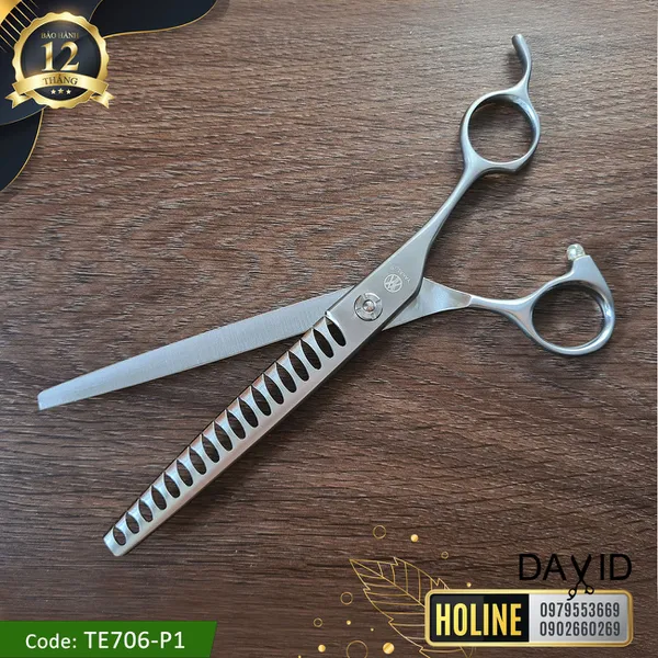 Kéo tỉa lông chó mèo xương cá Yakasu 7 inch TE706-P1