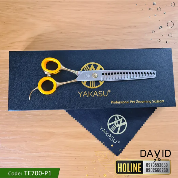 Kéo tỉa lông chó mèo Yakasu xương cá 7 inch TE700-P1