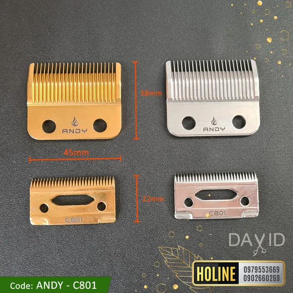 Lưỡi tông đơ cắt tóc ANDY C801