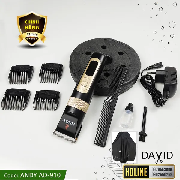 Tông đơ cắt tóc Andy AD-910 turbo với 4 cấp độ điều chỉnh