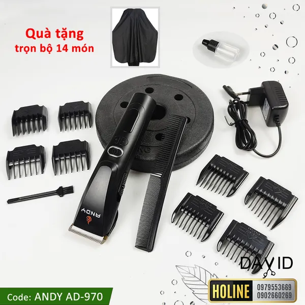 Tông đơ cắt tóc Andy AD-970 động cơ siêu mạnh