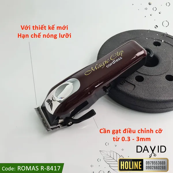 Tông đơ cắt tóc Romas magic clip R8417