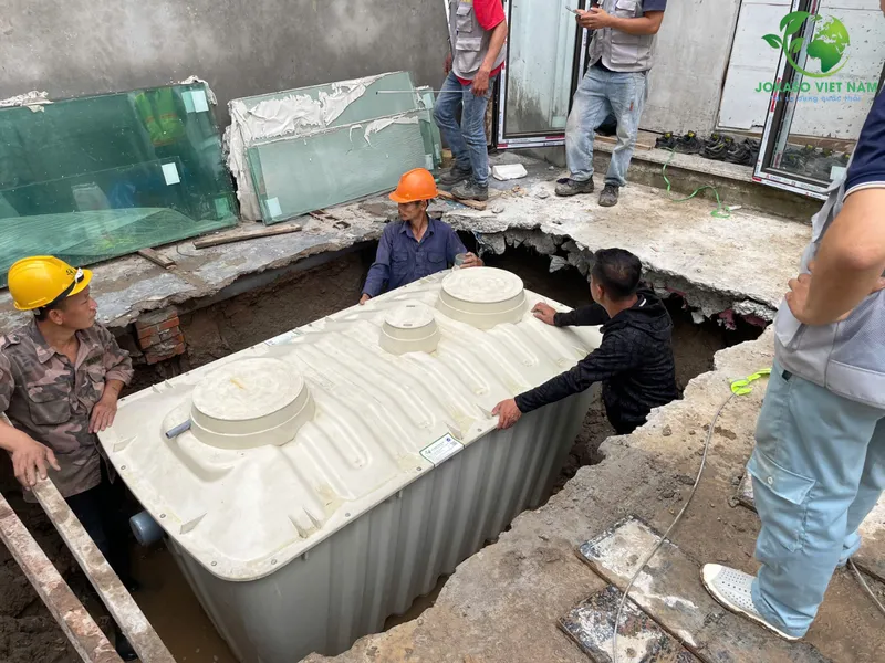 Nguồn Việt - Bể xử lý nước thải mini cho gia đình 5-7 người
