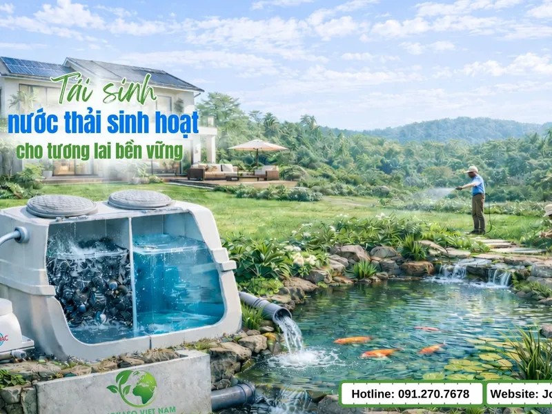 Tái sử dụng nước thải sinh hoạt tại nguồn - Hướng đi bền vững cho những ngôi nhà hiện đại