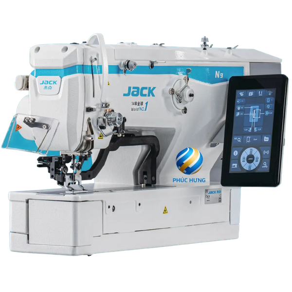 Máy thùa khuy không kén vải Jack N9 — Chuyển mã không cần dừng máy