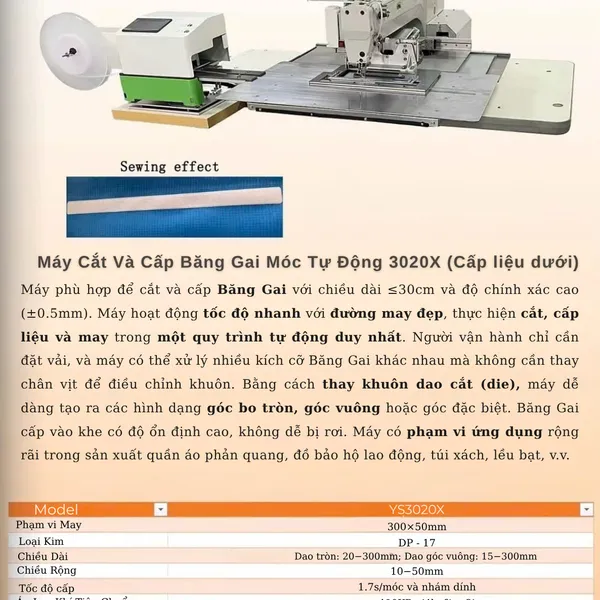 Máy Cắt Và Cấp Băng Gai Tự Động 3020X