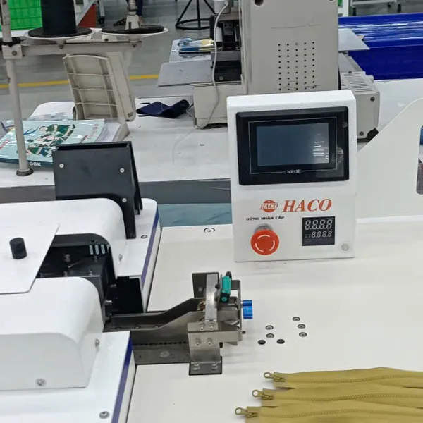 MÁY MAY ÉP DÂY KÉO CÔNG NGHIỆP HACO 9091A