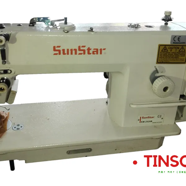 Máy 1 Kim Điện Tử, Motor Liền Trục Cắt Chỉ Tự Động Km-2520B Hiệu:SUNSTAR