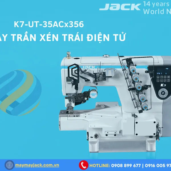 Máy Viền Xén Trái Điện Tử JACK K7-UT-35ACx356