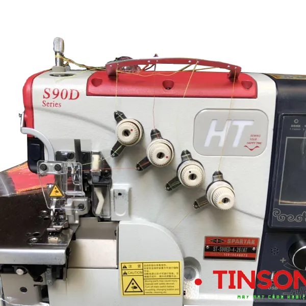 Máy vắt sổ 2 kim 4 chỉ tự động bằng điện ST-S90ED-4-26/AT Spartak