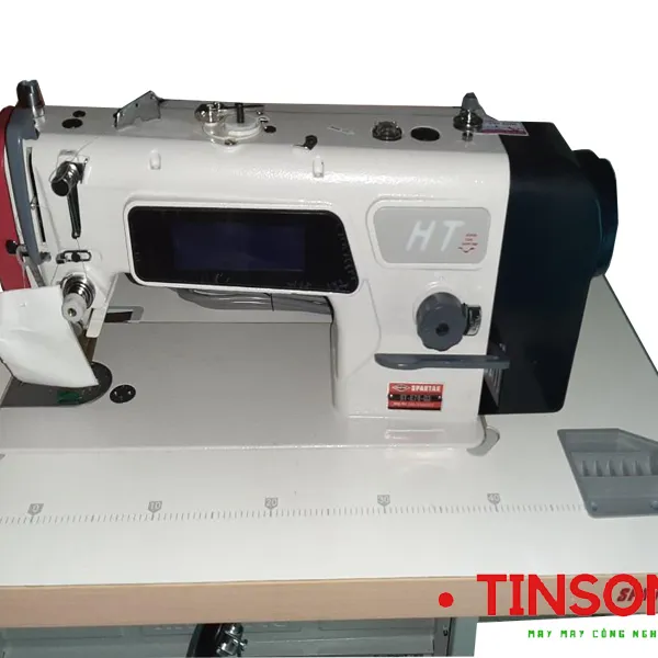 Máy 1 kim điện tử cắt chỉ tự động màn hình cảm ứng , gạt gối Spartak ST-E70-D3