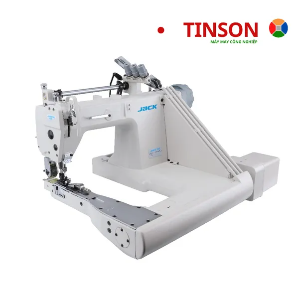 Máy cuốn sườn jean, 3 kim ,  có trợ lực xa JK-T9280D-73-2PL-Q 1/8 
