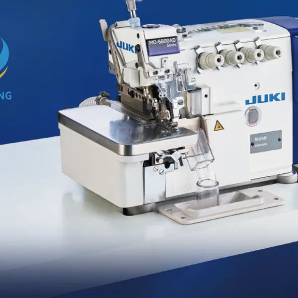 MÁY VẮT SỔ JUKI 2 KIM 4 CHỈ – ĐẦU BÁN KHÔ, LIỀN TRỤC JUKI MO-6814D-BE6-34H/G44/Q143-DD10