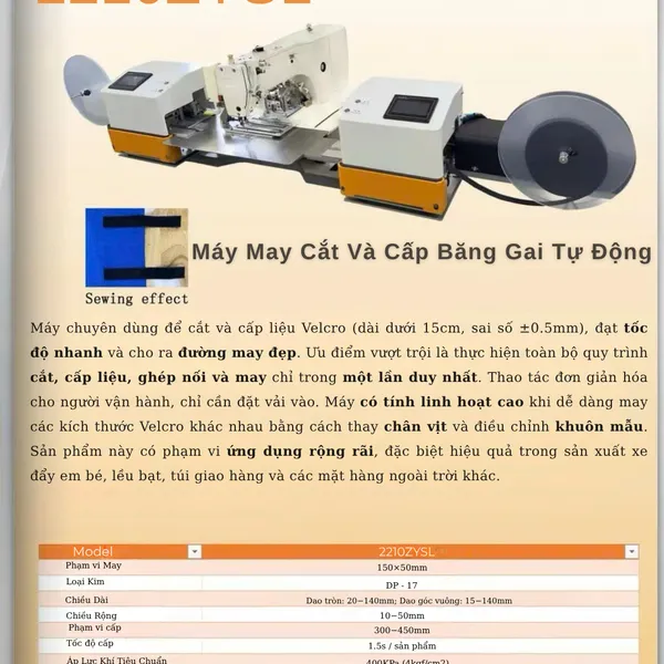 Máy Cắt Và Cấp Băng Gai Tự Động 2210ZYSL