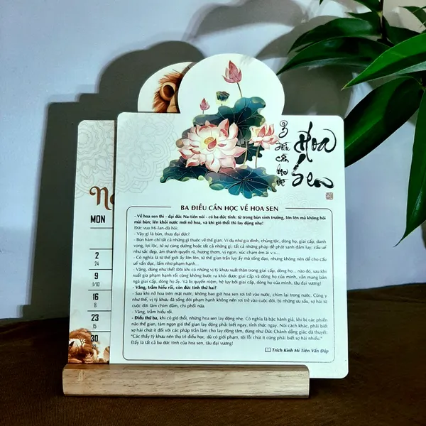 Lịch MI TIÊN 2026 lịch để bàn trang trí decor bàn làm việc một món quà trí tuệ có ý nghĩa thâm sâu cho sự hành trì của bạn