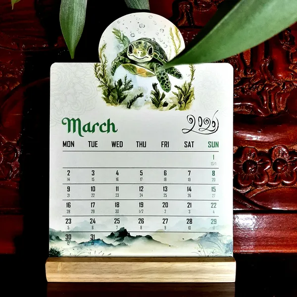 Lịch MI TIÊN 2026 lịch để bàn trang trí decor bàn làm việc một món quà trí tuệ có ý nghĩa thâm sâu cho sự hành trì của bạn