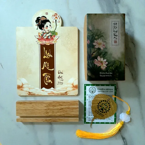 combo Lịch MI TIÊN 2026 và bộ pháp cú 2 gồm 150 thẻ ghi lời kinh pháp cú