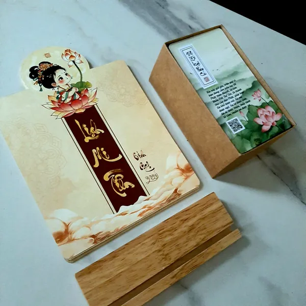 combo Lịch MI TIÊN 2026 và bộ pháp cú 2 gồm 150 thẻ ghi lời kinh pháp cú