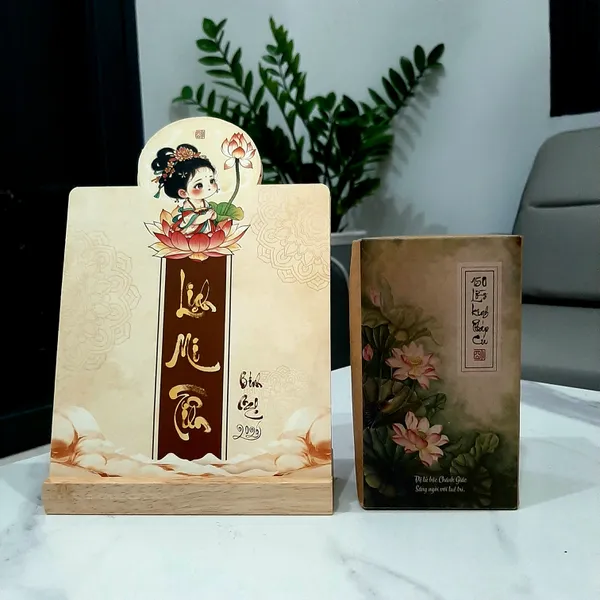 combo Lịch MI TIÊN 2026 và bộ pháp cú 2 gồm 150 thẻ ghi lời kinh pháp cú