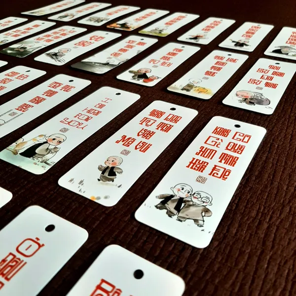 Bộ thẻ treo cây thư pháp chữ vuông gồm 30 thẻ