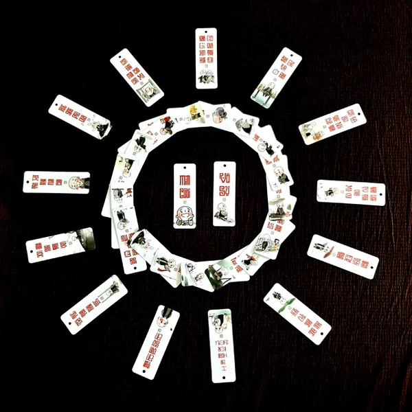 Bộ thẻ treo cây thư pháp chữ vuông gồm 30 thẻ