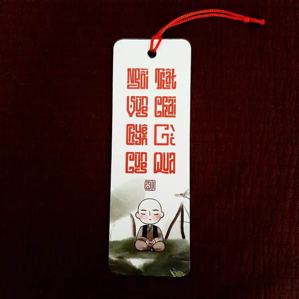 Bộ thẻ treo cây thư pháp chữ vuông gồm 30 thẻ