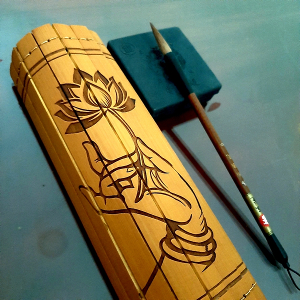 Sách thẻ tre Bát Nhã Tâm Kinh 24x60 cm 