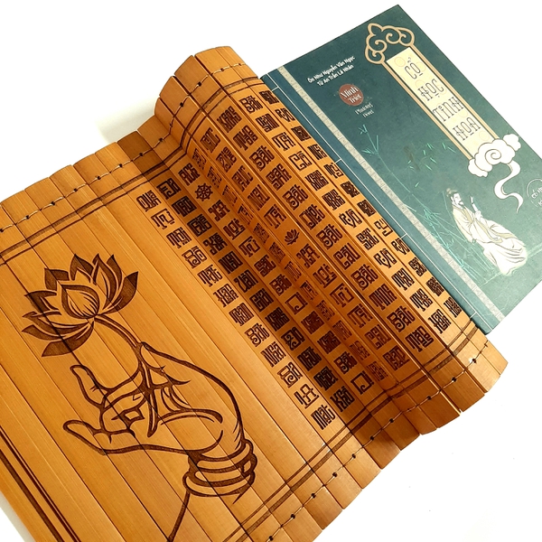 Sách thẻ tre Bát Nhã Tâm Kinh 24x60 cm 
