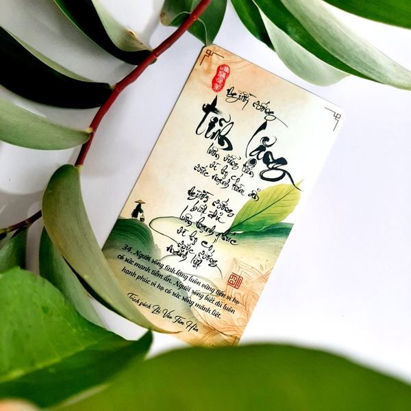 BỘ HIỀN THIỆN 2 gồm 102 thẻ thư pháp 7x12 cm - 102 lời hiền nhân ý nghĩa hướng thiện - Chất liệu cao cấp - Thiết kế tinh tế - Tặng quà bình an