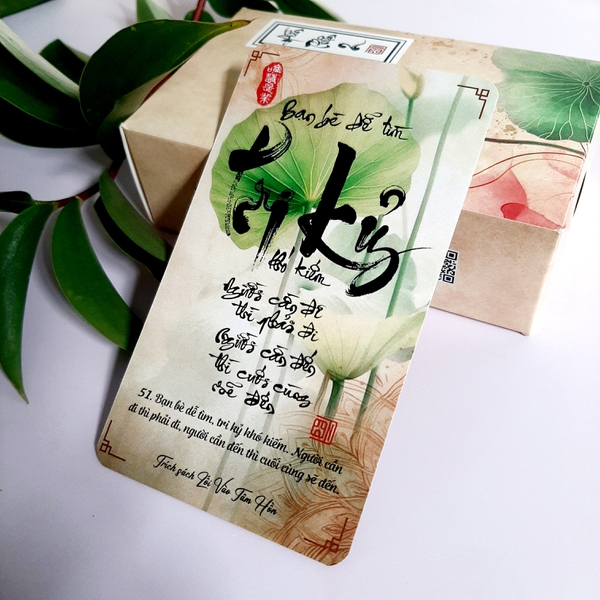 BỘ HIỀN THIỆN 2 gồm 102 thẻ thư pháp 7x12 cm - 102 lời hiền nhân ý nghĩa hướng thiện - Chất liệu cao cấp - Thiết kế tinh tế - Tặng quà bình an