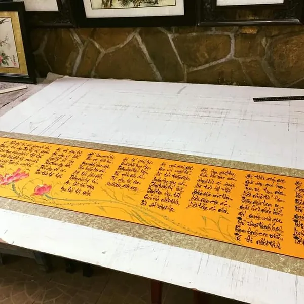 Thư pháp Kinh Bát Đại Nhân Giác