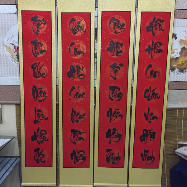 Liễn cặp câu đối bảy chữ