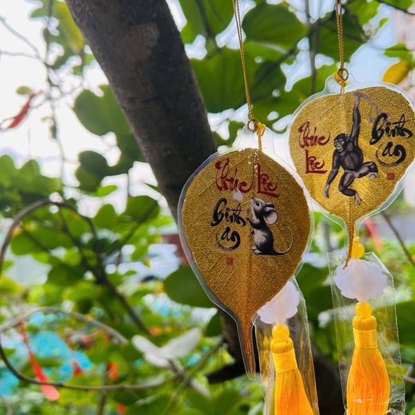 Lá bồ đề 12 con giáp phong thủy bình an may mắn theo tuổi-lá tuổi DẦN