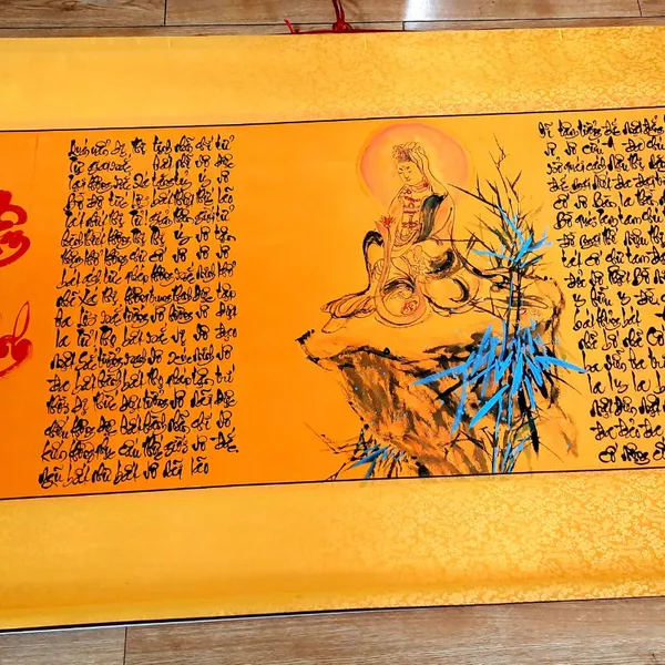 BÁT NHÃ TÂM KINH 1x1.4 m