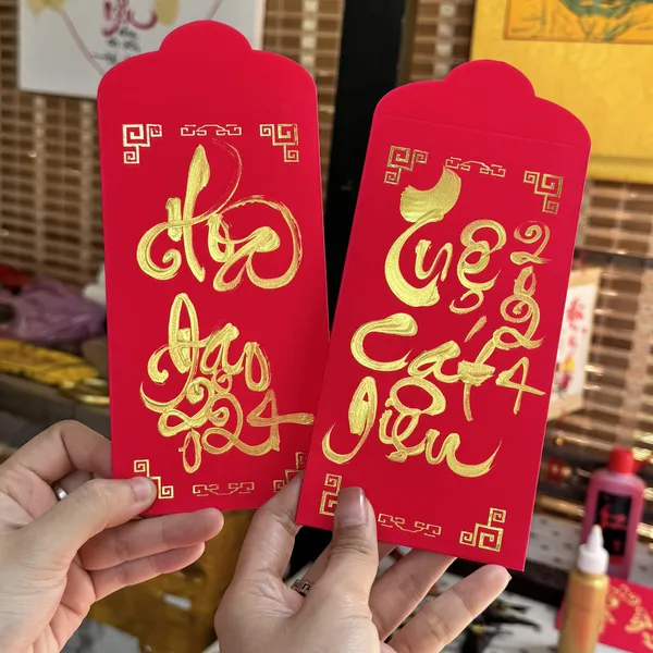 bao lì xì viết theo tên 9x20 cm
