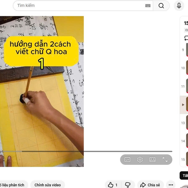 155 VIDEO TỰ HỌC THƯ PHÁP ĐẠI TỰ