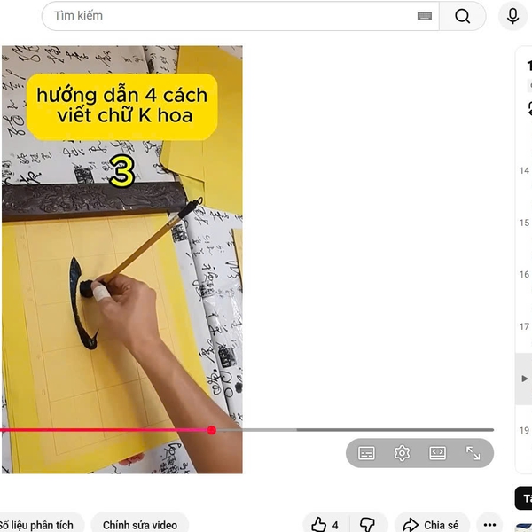 155 VIDEO TỰ HỌC THƯ PHÁP ĐẠI TỰ