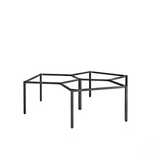 Khung bàn sắt bàn cụm 3 góc chân vuông C3CR44-2323