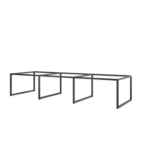 Khung bàn sắt 6 chỗ ngồi chân vuông chân kiềng - C6K44-3612 