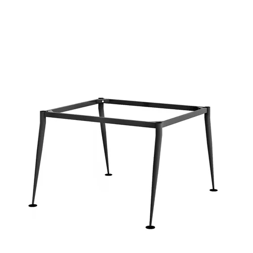 Khung bàn sắt cụm 2 chỗ ngồi chân cone 1 tầng - C2CO-1212