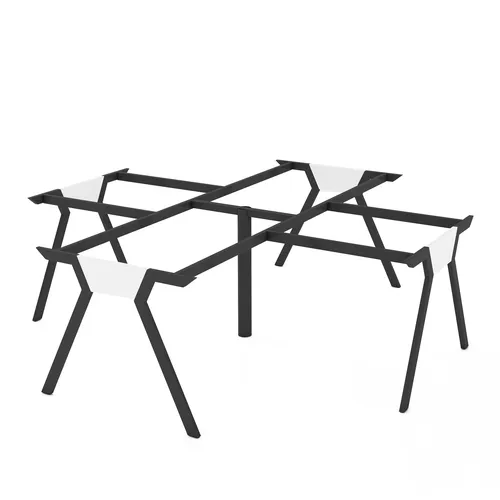 Bàn cụm 4 góc chân sắt 25*50 T-Plus N3-2424