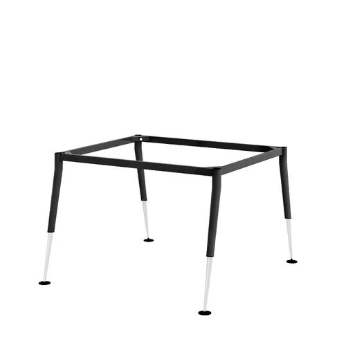 Khung bàn sắt cụm 2 chỗ ngồi chân cone 2 tầng - C2CO2-1212