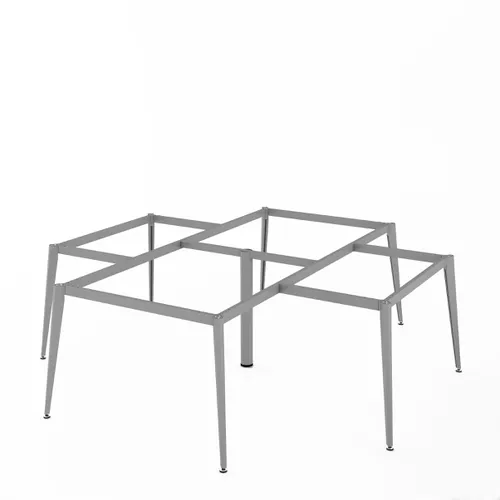 Khung bàn cụm 4 góc chân sắt đa giác N1-2424