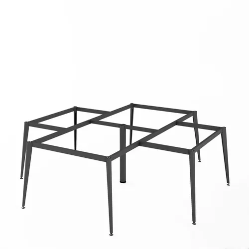 Khung bàn cụm 4 góc chân sắt đa giác N1-2424