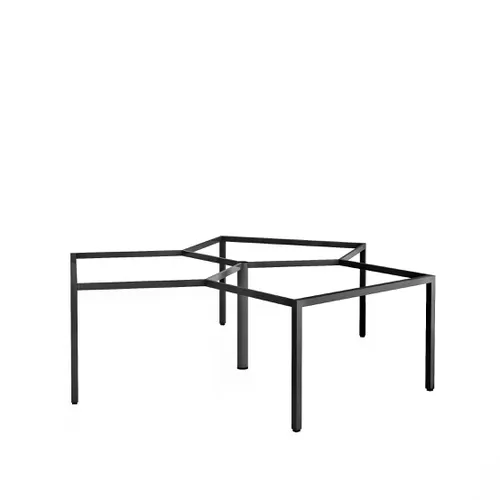 Khung bàn sắt bàn cụm 3 góc chân vuông C3U44-2323