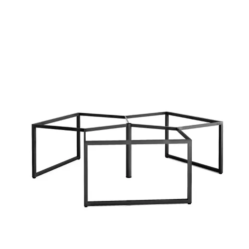 Khung bàn sắt bàn cụm 3 góc chân vuông C3K44-2323